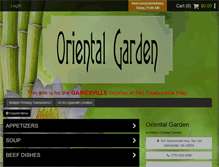 Tablet Screenshot of orientalgardengainesville.com